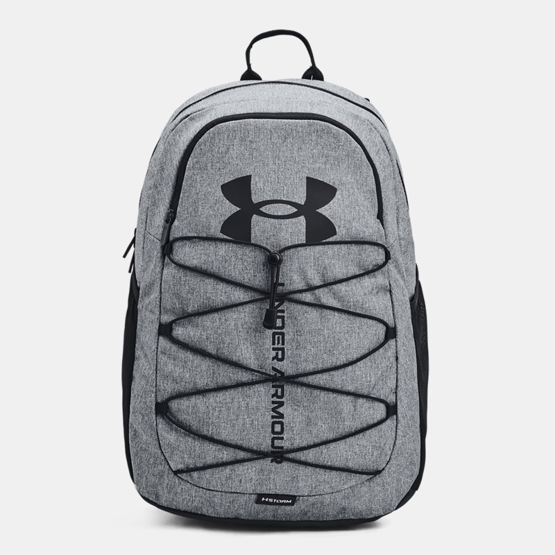 Under Armour Hustle Sport Backpack Pitch Gray Medium Heather / Black / Black One Size